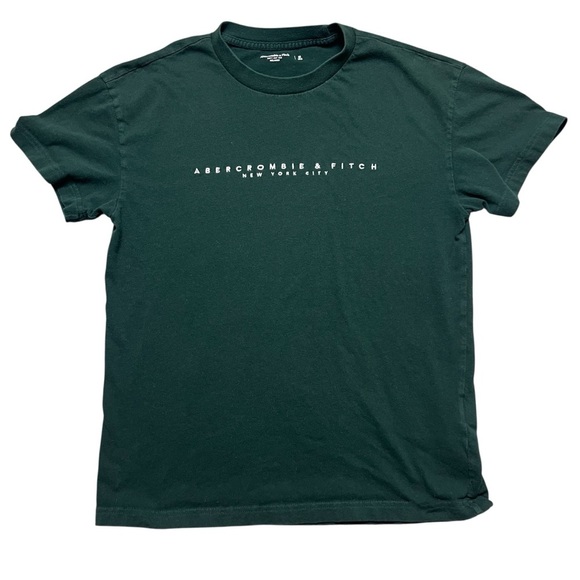 Abercrombie & Fitch Other - Abercrombie And Fitch Green Embroidered Logo Tee Size Medium